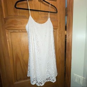 Emerald Sundae White Lace Dress in Small